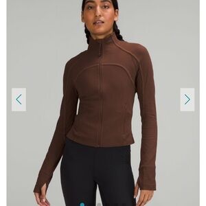 Lululemon Ribbed Nulu Cropped Define Jacket in Java size 6
